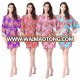 Stock items Long Style Cotton Robes, Bridal Party Floral Robes with Lace for Bridesmaid