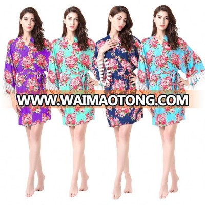 Popular Bridal Sleep Cotton Robe Women For Party